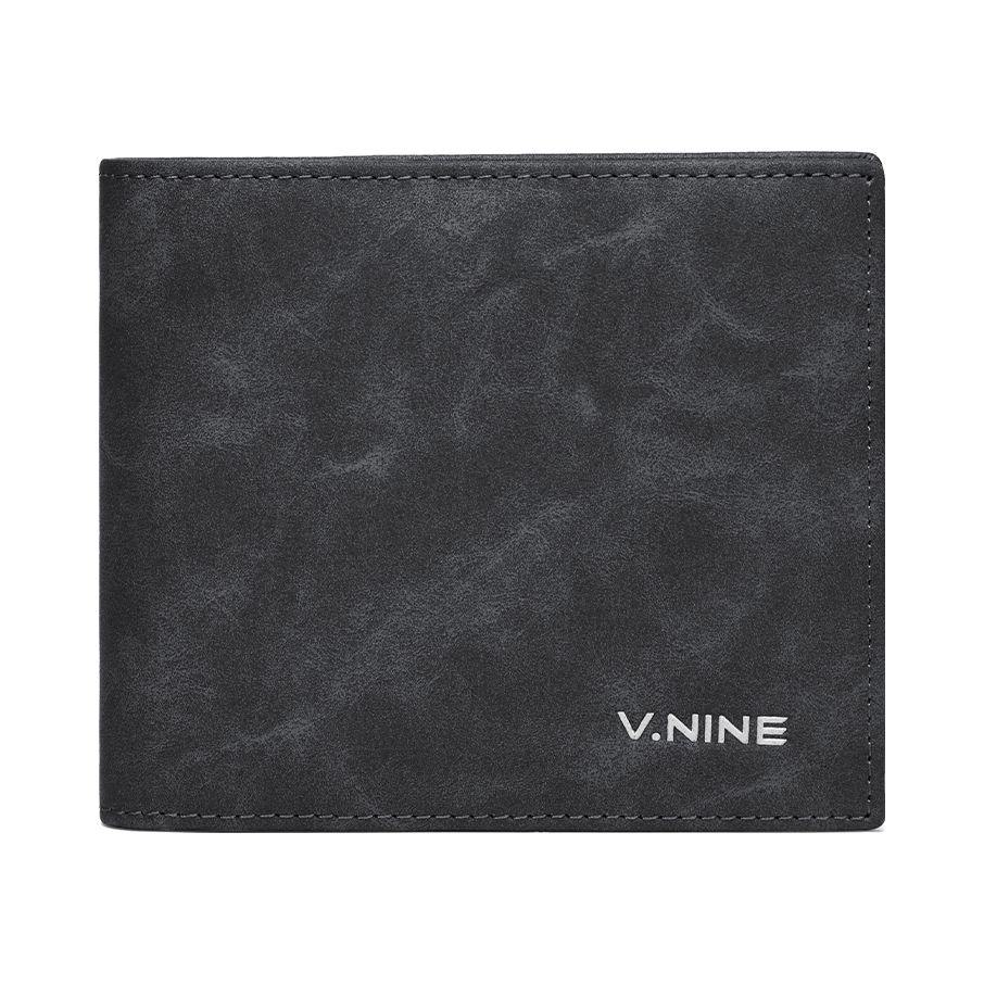 推荐商品：V.NINE/第九城 潮流休闲时尚简约多卡位轻便实用通勤短款中号合成革钱包