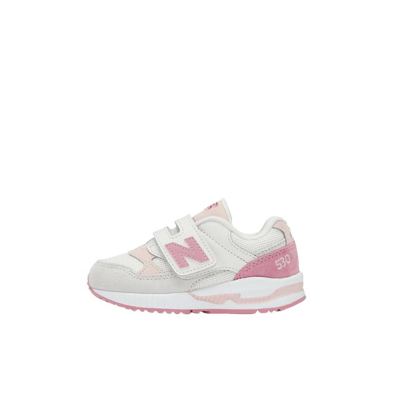 推荐商品：New Balance 530 运动鞋儿童 防踢防滑耐磨网面透气舒适百搭潮酷织物 婴童/白色/浅灰色/粉色