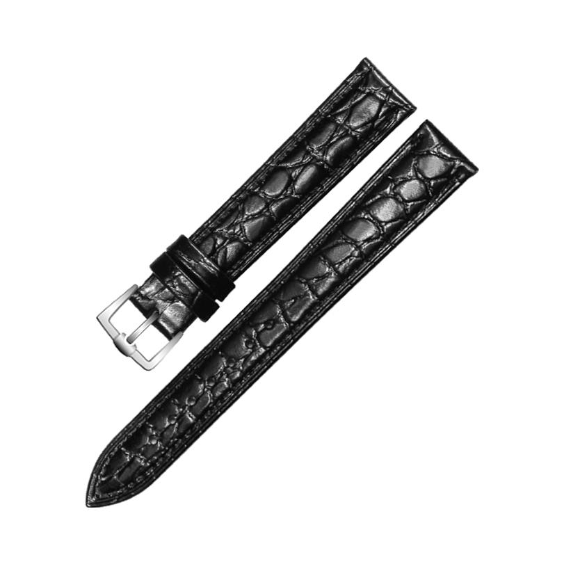 推荐商品：十瑞 适用于浪琴嘉岚瑰丽律雅天梭美度鳄鱼纹针扣表带