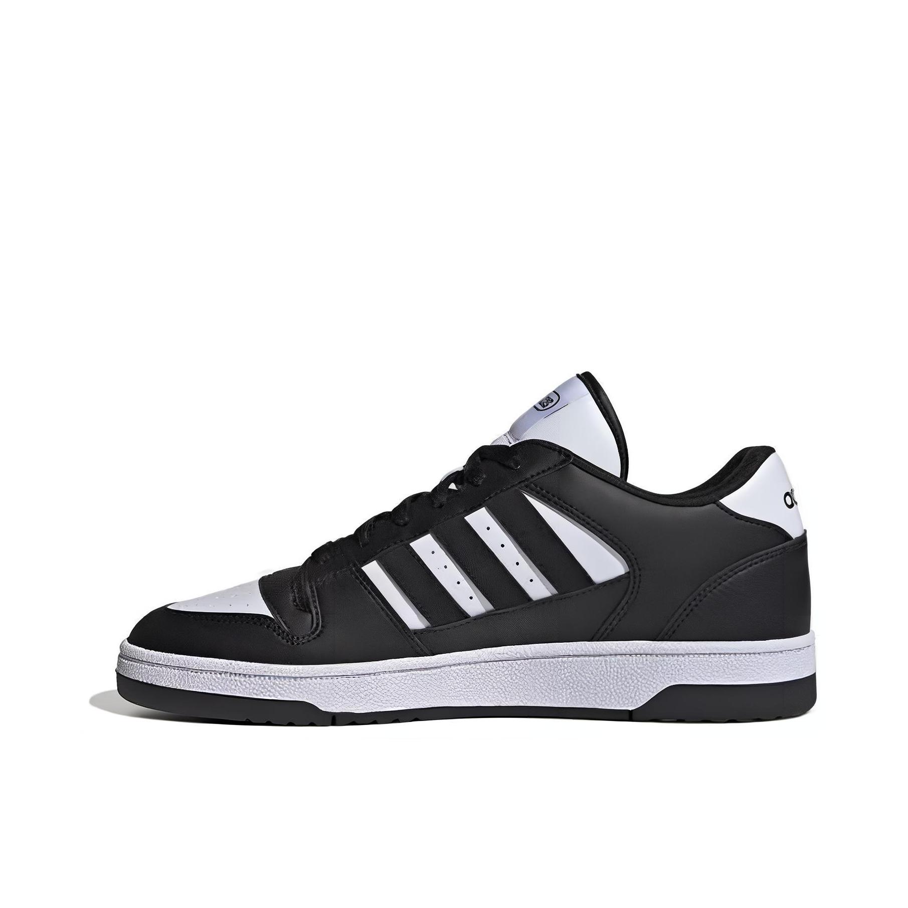 推荐商品：adidas Turnaround 板鞋 防滑耐磨舒适透气时尚潮流百搭复古篮球风  黑色