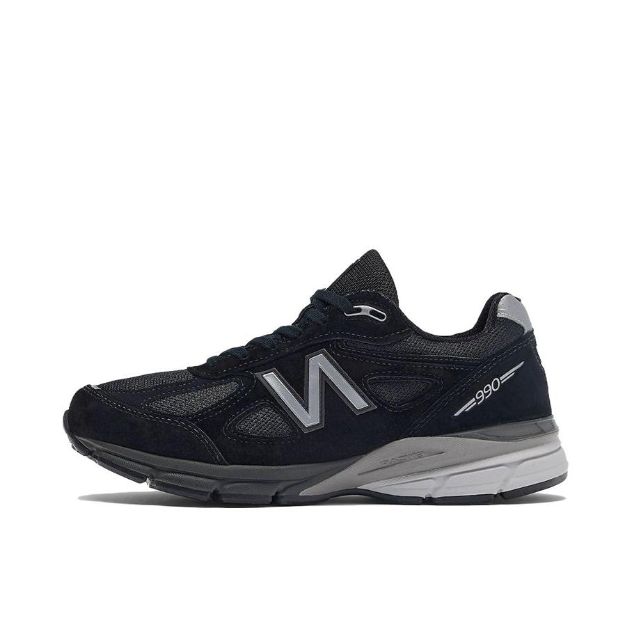 推荐商品：New Balance 990 V4 网布 织物 舒适轻便 减震 防滑耐磨 复古 运动休闲鞋 黑色/灰色