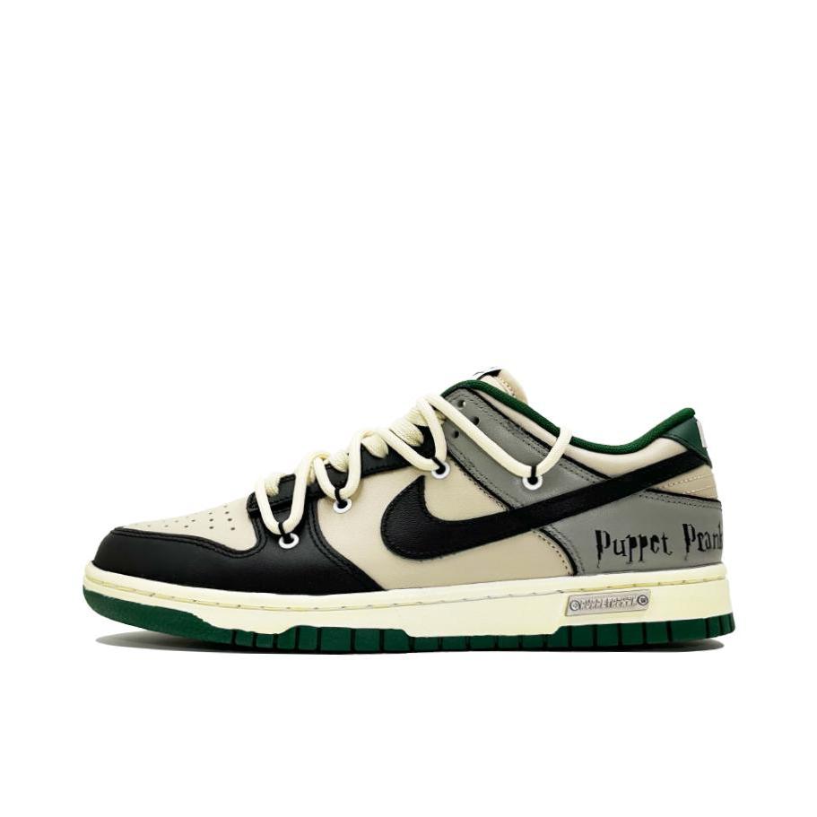 推荐商品：【定制球鞋】 Nike Dunk 板鞋 平跟系带防滑耐磨做旧高街简约百搭潮流复古美式 哈利波特/霍格沃兹