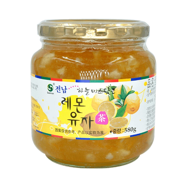 推荐商品：Quannan/全南 蜂蜜水果茶 580g 罐装 柠檬柚子茶