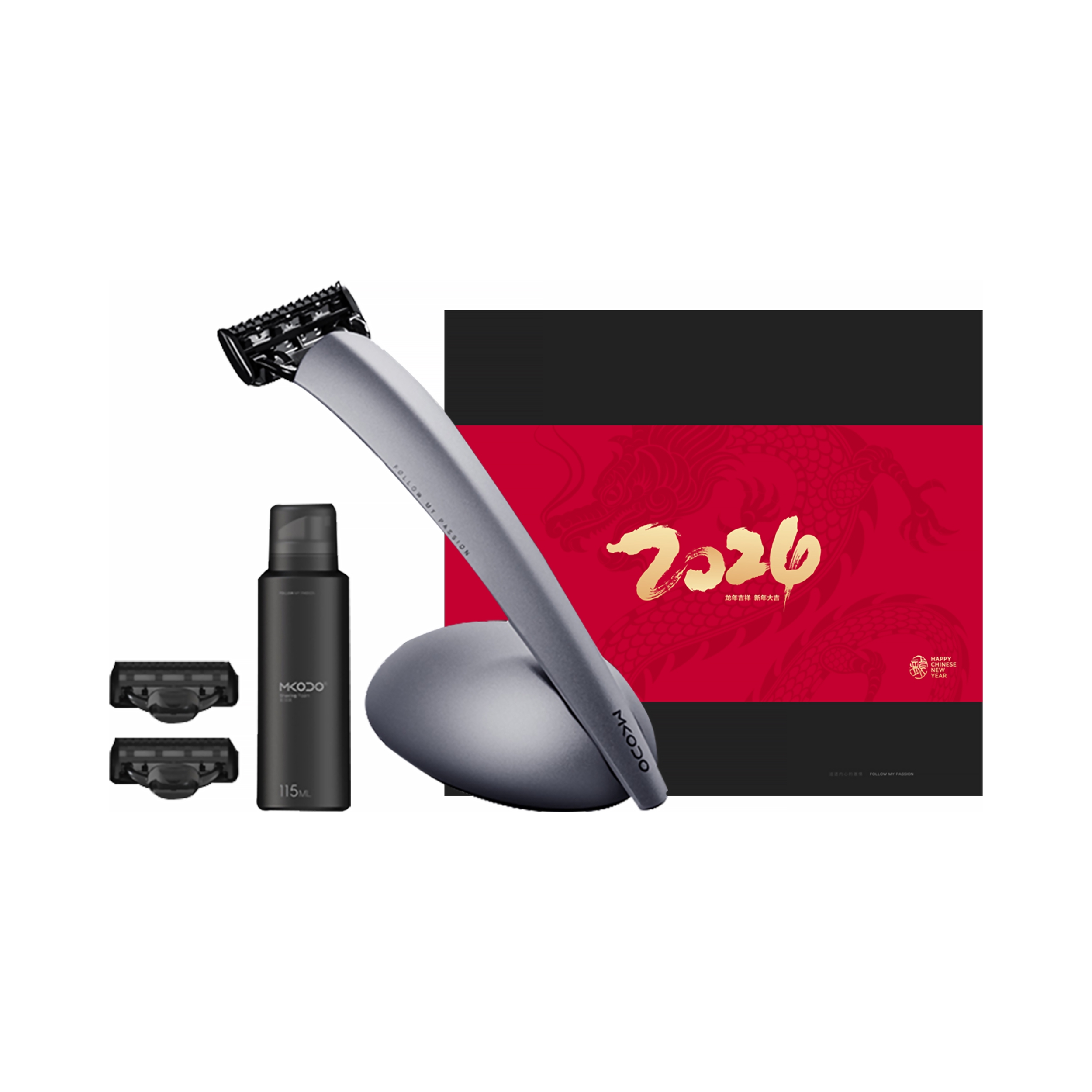 推荐商品：mkodo/麦科多 X1系金属剃须刀礼盒套装 锋感