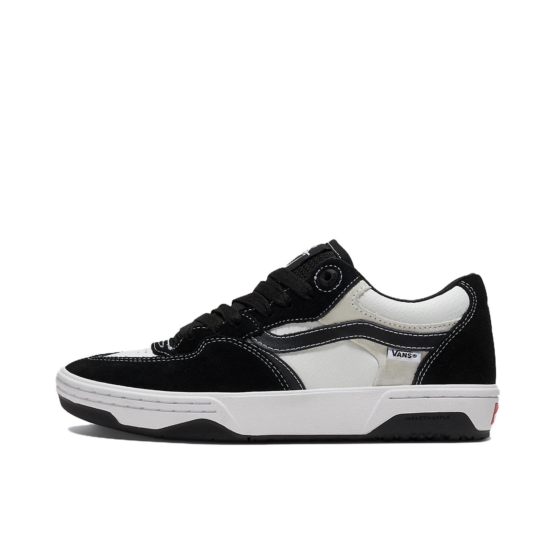 推荐商品：Vans/范斯 Rowan 2 板鞋 复古时尚舒适百搭减震轻便防滑耐磨贴合 黑色/白色 