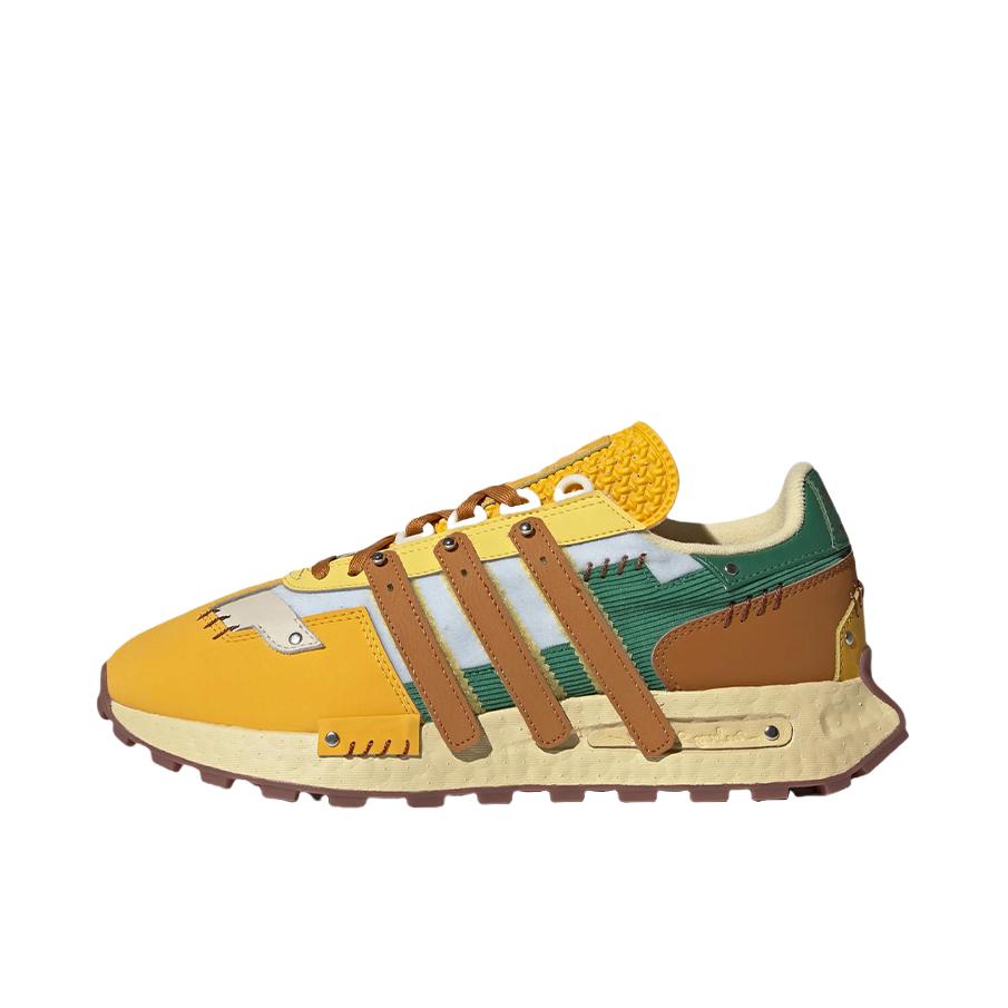 推荐商品：adidas Originals RETROPY E5 跑鞋 缓震透气复古 黄色/绿色/棕色
