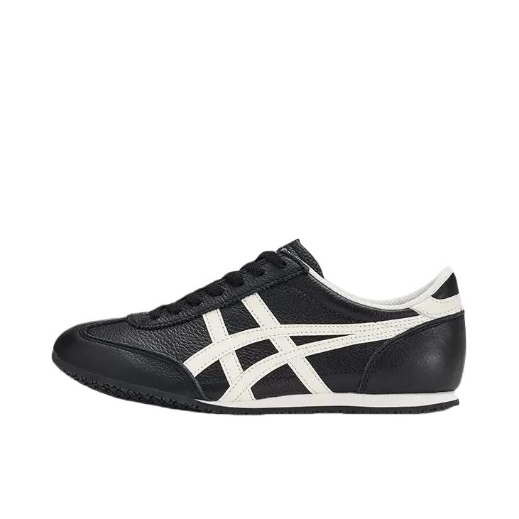 推荐商品：Onitsuka Tiger/鬼塚虎 MACHU RACER 运动休闲鞋 防滑耐磨低帮舒适百搭复古时尚 黑色