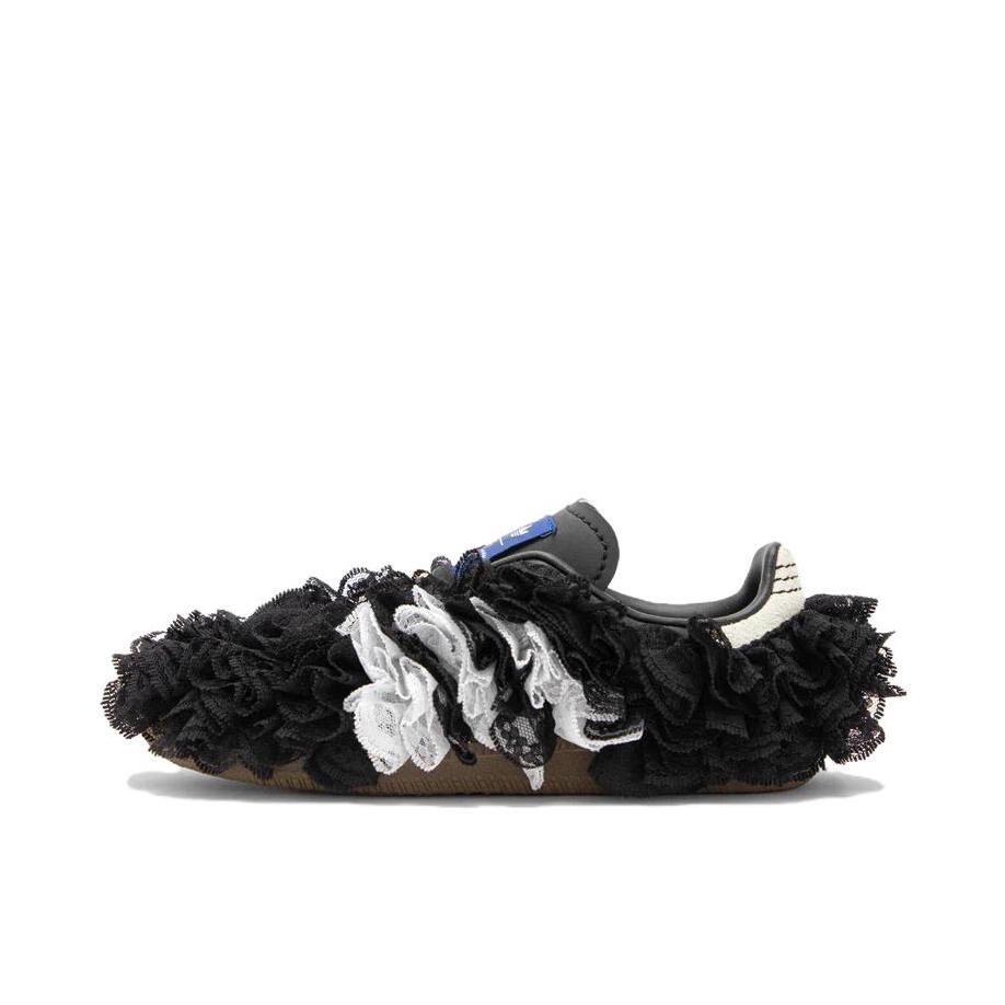 推荐商品：adidas Originals Samba OG T头鞋 板鞋 经典复古舒适百搭耐磨合成革圆头薄底贴合 Caroline联名/黑色/白色/树脂黄 