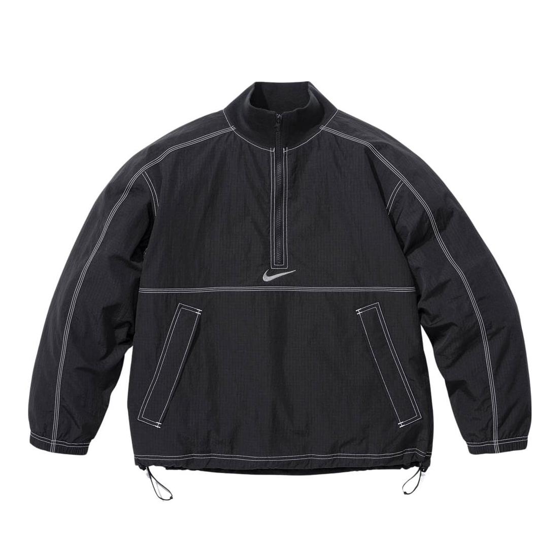 【米卡同款】Supreme x Nike 联名套头立领半拉链夹克 男女同款 SUP--160 黑