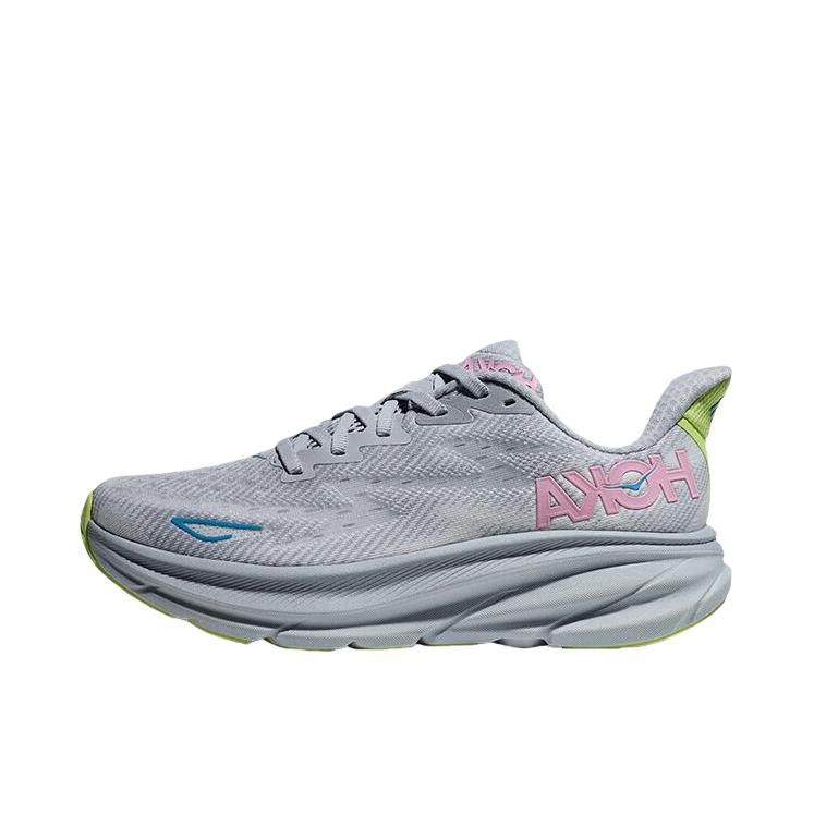 推荐商品：HOKA ONE ONE Clifton 9 克利夫顿 9 舒适减震 跑鞋 宽版/海鸥灰/海冰蓝 
