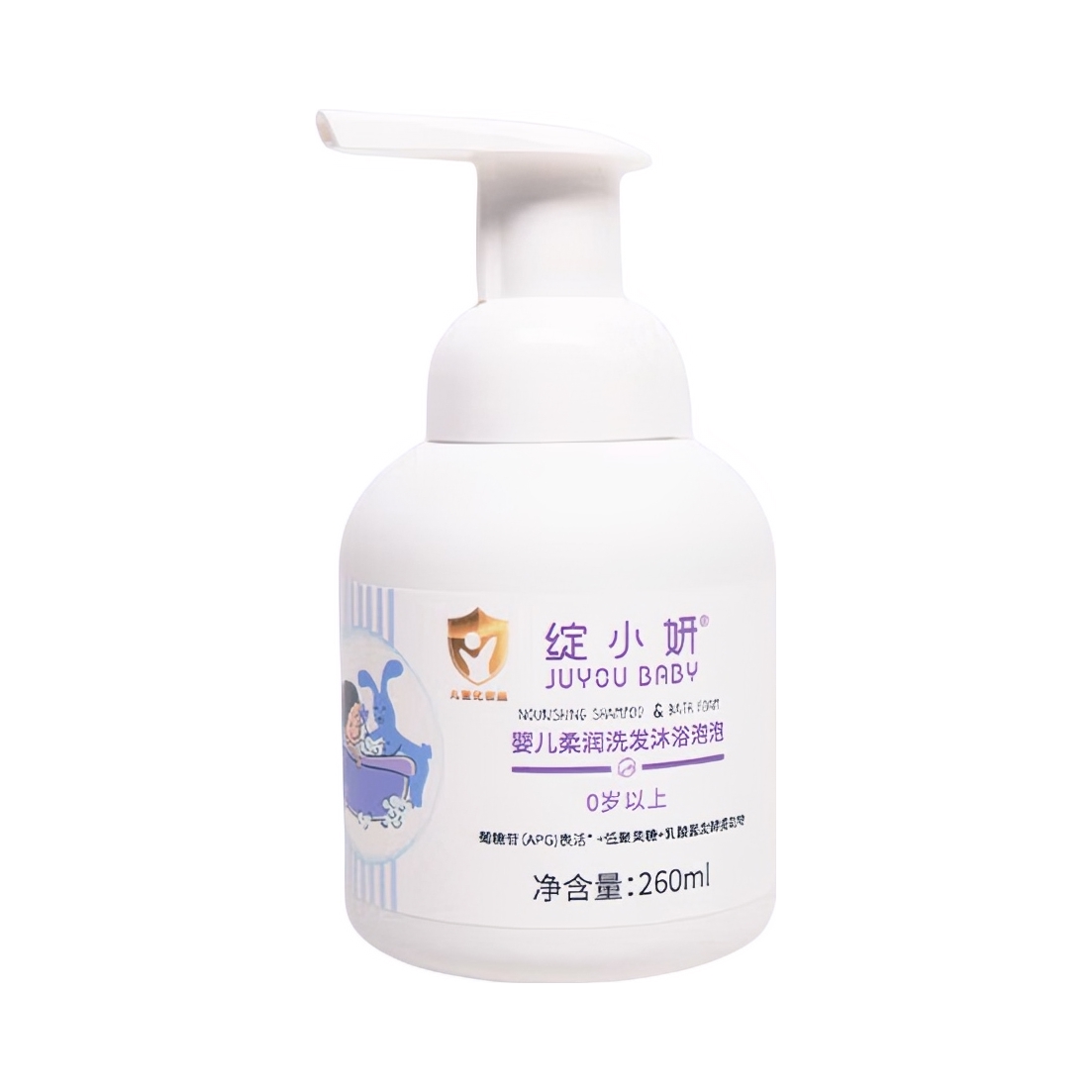 推荐商品：绽小妍 婴儿柔润洗发沐浴泡泡二合一