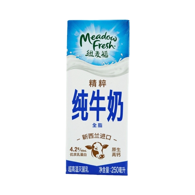 推荐商品：Meadow fresh/纽麦福 全脂纯牛奶 盒装