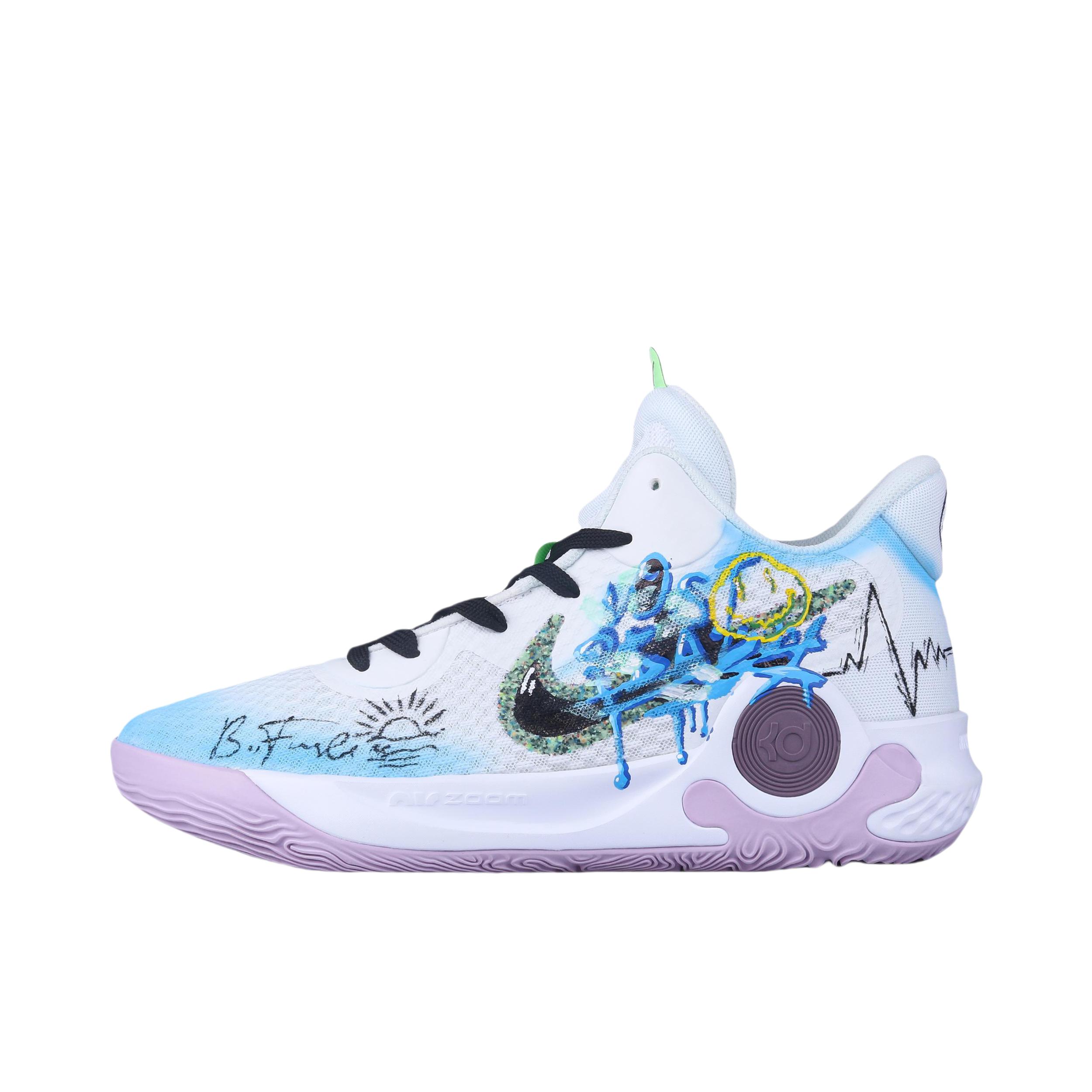 推荐商品：【定制球鞋】Nike KD Trey 5 IX 减震缓冲 抓地 包裹性 稳定性强 防水 气垫 回弹 织物 合成革 篮球鞋 心动时刻