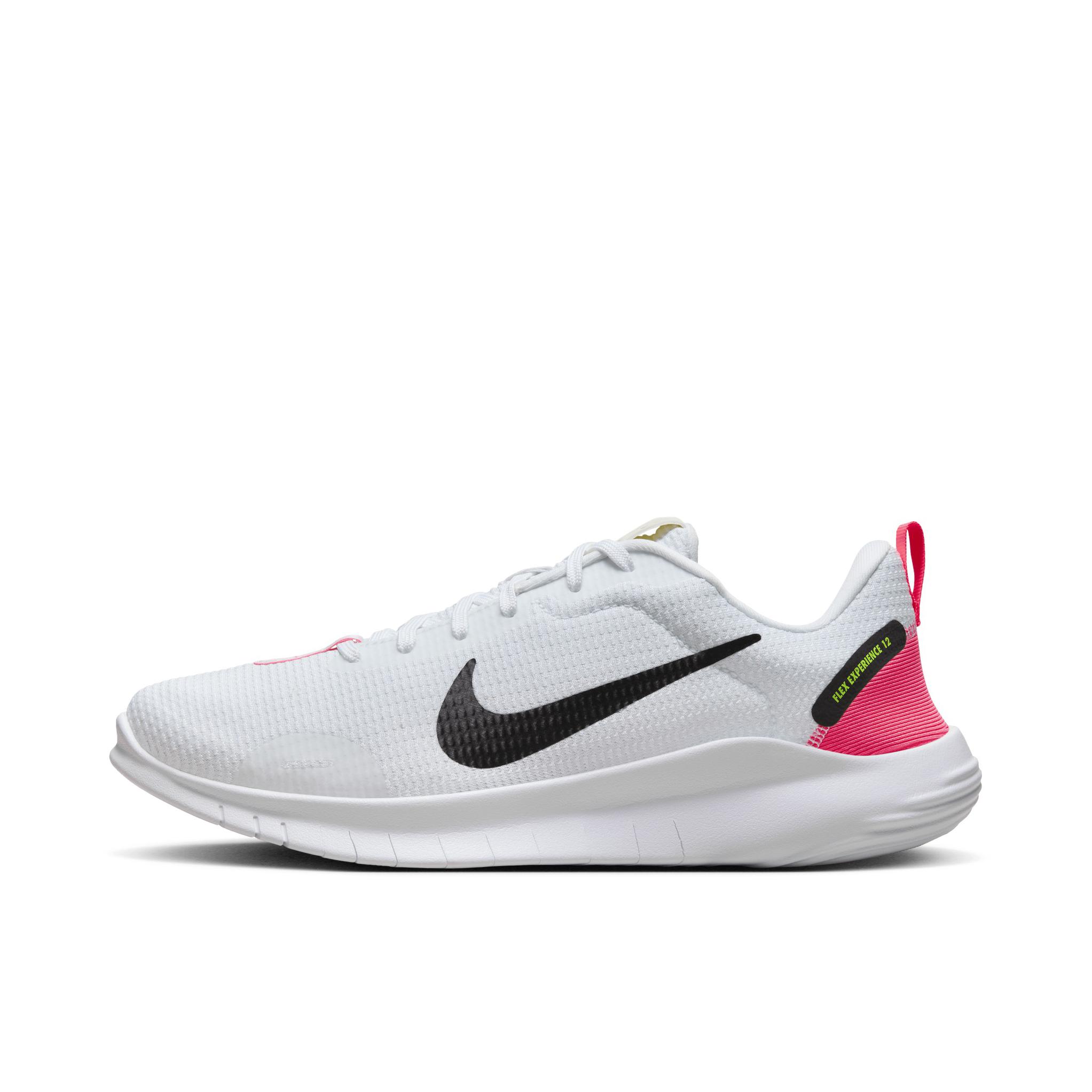 推荐商品：Nike Flex Experience RN 12 跑鞋 网面透气防滑耐磨缓震回弹舒适百搭织物支撑体能 女款/灰色/黑色