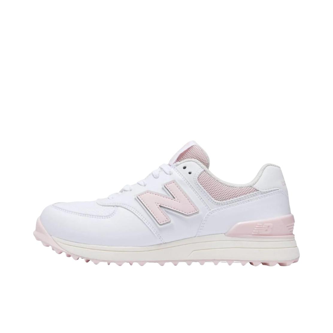 推荐商品：New Balance 574 v3 SL M3 减震 防滑 低帮 高尔夫 运动休闲鞋 女款/白色/粉色 
