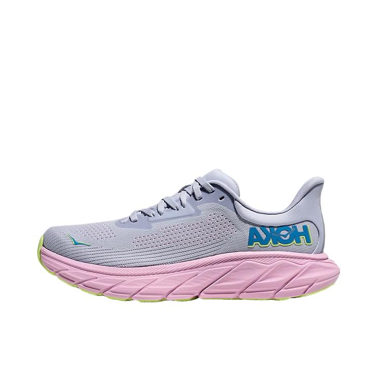 推荐商品：HOKA ONE ONE Arahi 7 舒适缓震 防滑耐磨 稳定支撑 织物 户外 跑鞋 海鸥灰/暮光粉