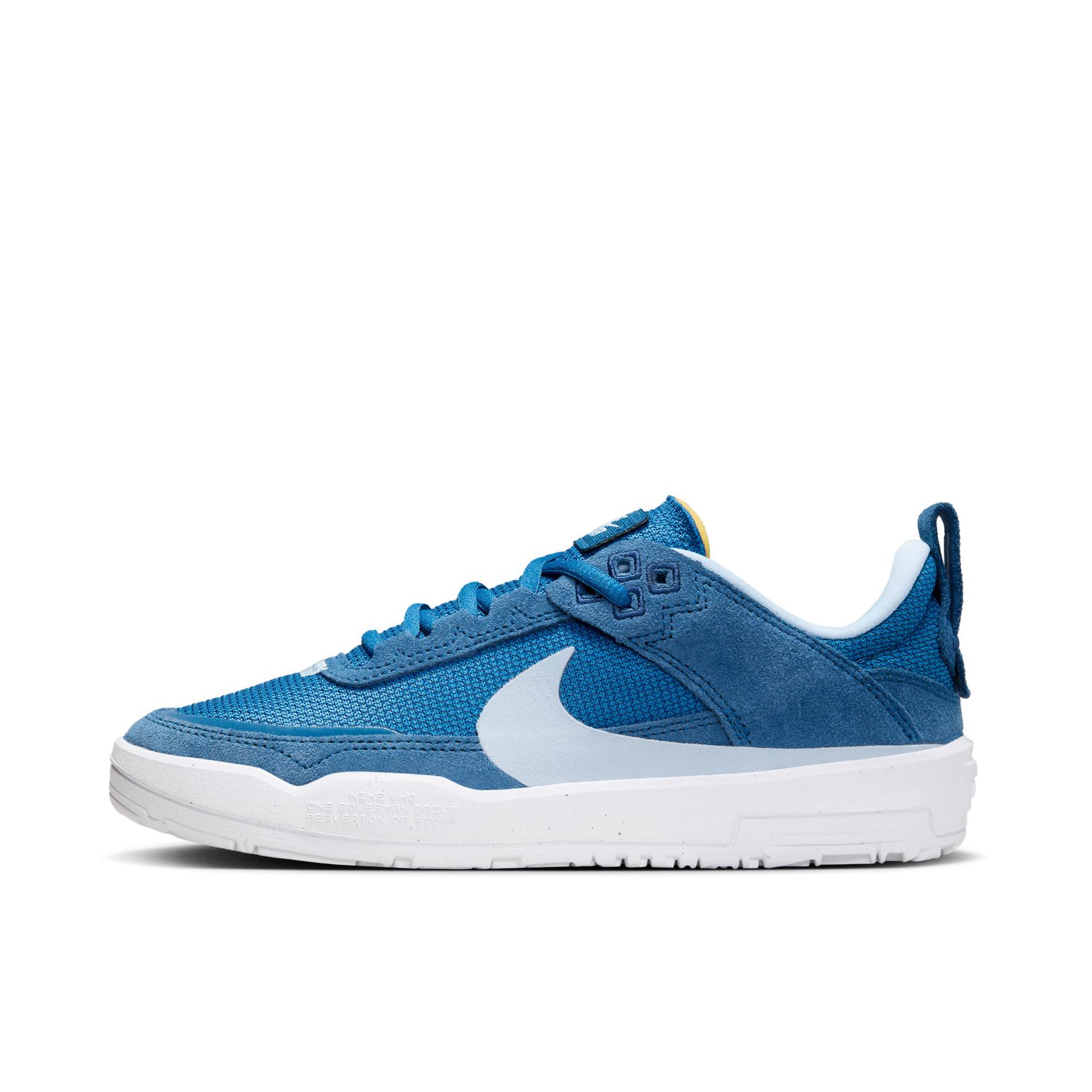 推荐商品：Nike SB Day One 滑板鞋 板鞋 轻便时尚缓震网孔轻便防滑 大童/庭蓝色/白色/浅军械蓝 