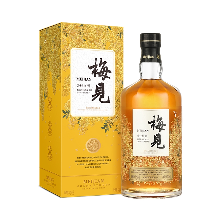 推荐商品：梅见 桂花风味青梅酒 150ml 12%vol 果酒 盒装 低度微醺金桂风味酸甜聚会