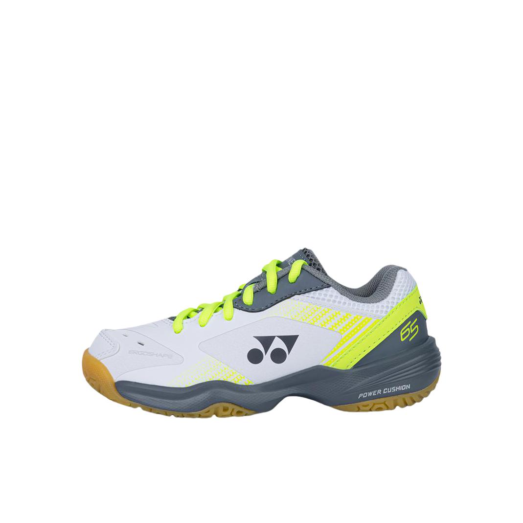 推荐商品：YONEX/尤尼克斯 Power Cushion系列 耐磨防滑 缓震透气 圆头 运动 童鞋 SHB65JR3CR 小童/白色/绿色