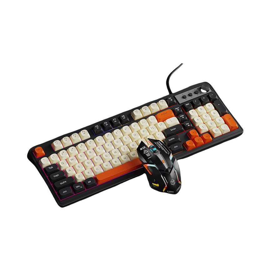 推荐商品：炫光 G98 有线 键鼠套装 静音按键 人体工学