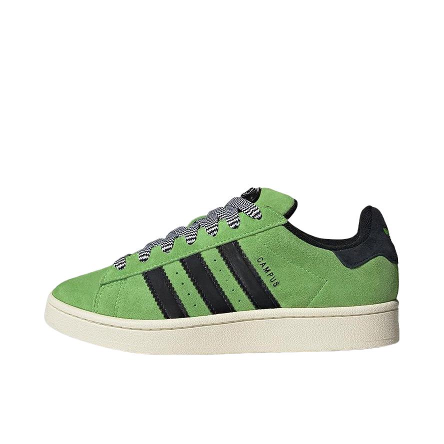 推荐商品：adidas Originals Campus 00s 板鞋 面包鞋 复古缓震透气轻便薄底贴合耐穿圆头包裹性平跟支撑 绿色/黑色