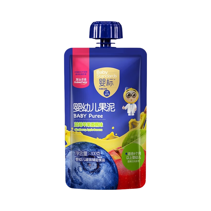 推荐商品：果仙多维 宝宝零食婴标婴幼儿宝宝辅食果泥