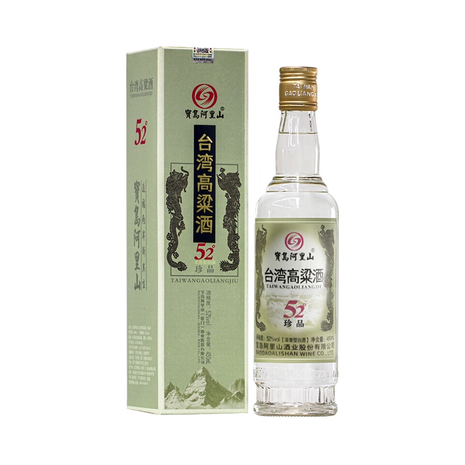 推荐商品：宝岛阿里山 珍品台湾高粱酒 白酒 52度