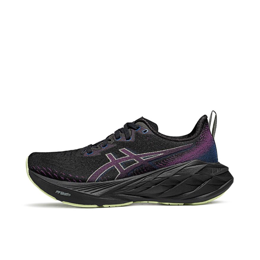 推荐商品：Asics/亚瑟士 Novablast 4 跑鞋 防滑耐磨缓震回弹舒适排汗透气织物长跑夜跑 黑色/粉色