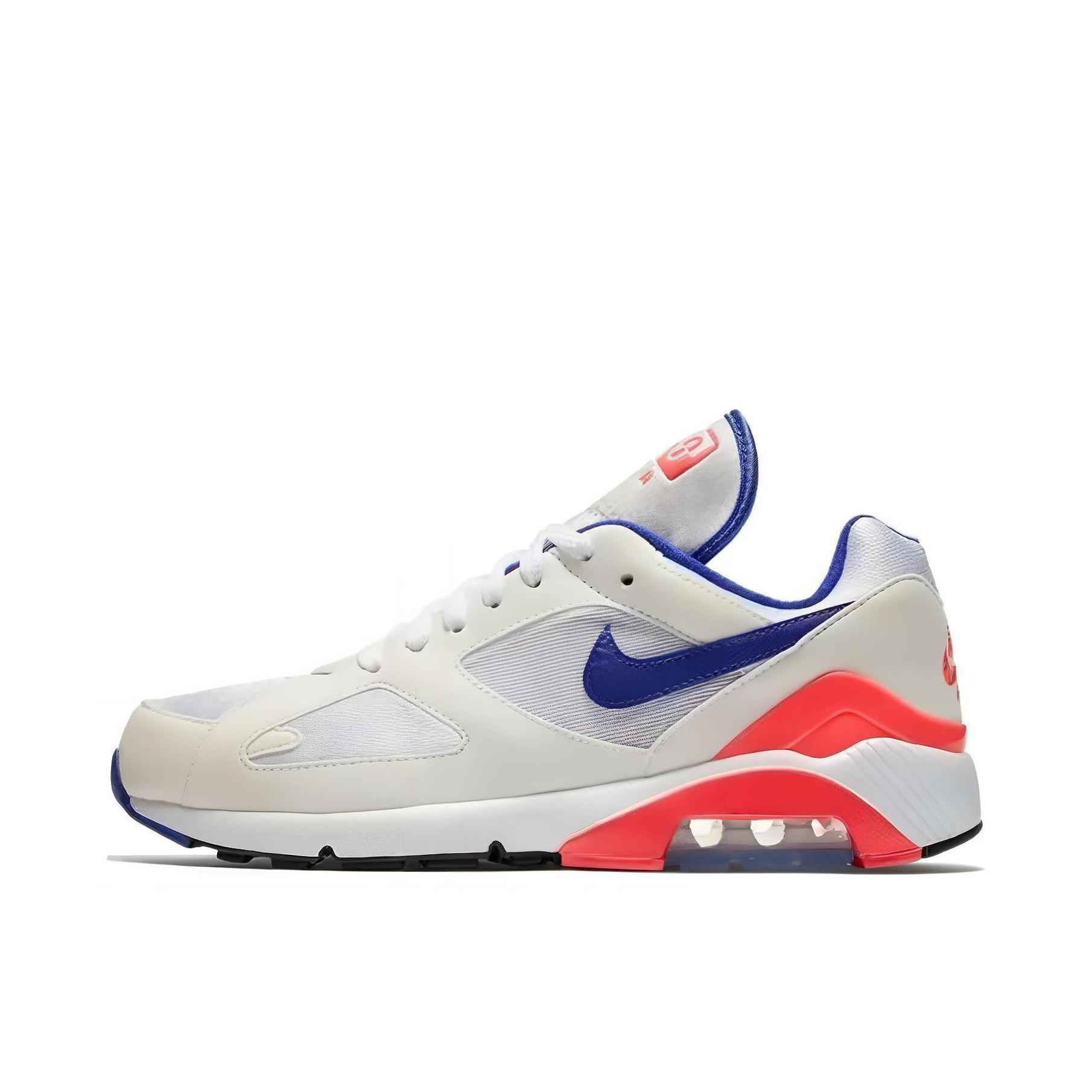 推荐商品：Nike Air Max Terra 180 跑鞋 潮流百搭减震轻便耐磨运动休闲舒适复古防滑合成革织物支撑抓地 2024/白色/红色/蓝色