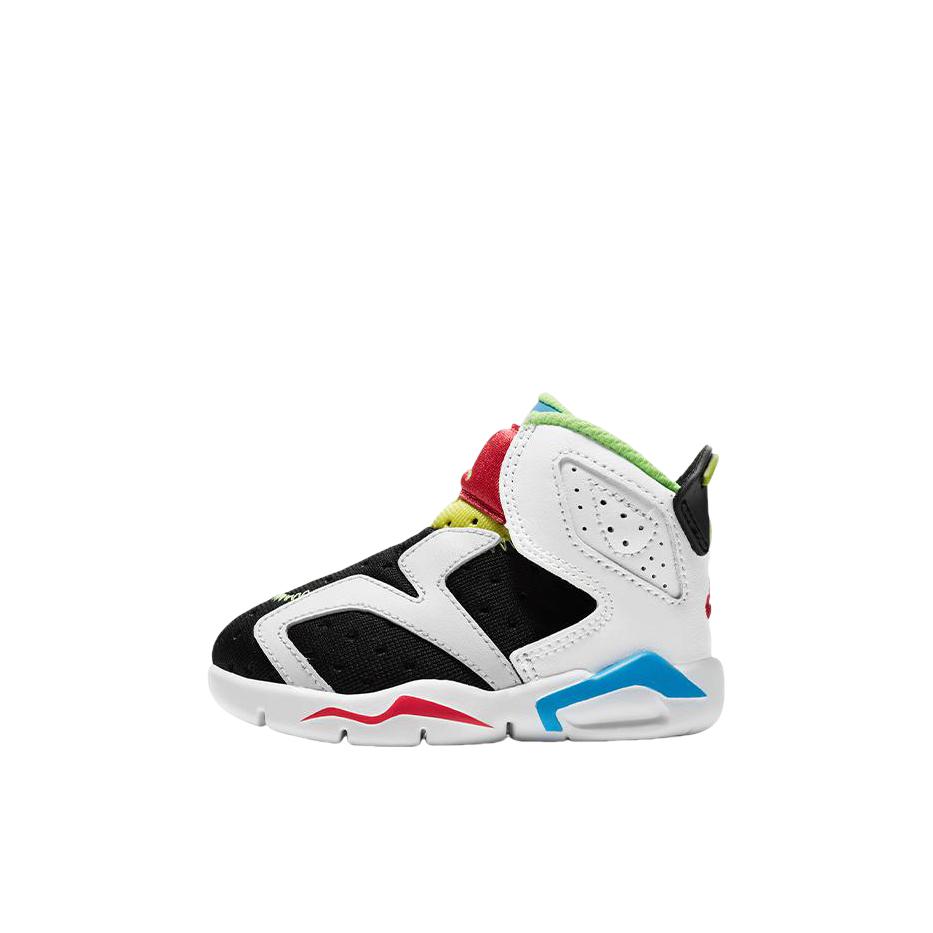 推荐商品：Air Jordan 6 防踢 平底 防滑耐磨 舒适轻便 复古百搭 减震 回弹 透气 运动鞋儿童 婴童/白/黑/蓝/红