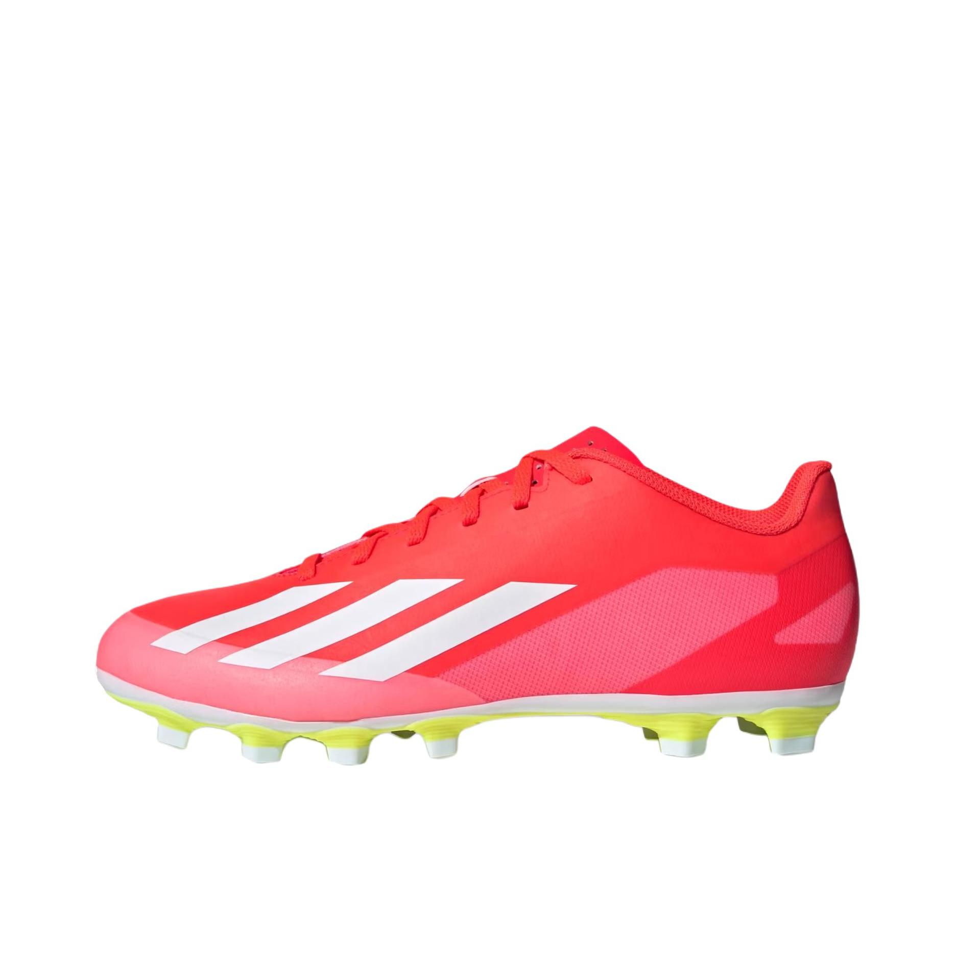 推荐商品：adidas X Crazyfast Messi.4 FG 入门 胶质长钉 硬天然草场 透气 圆头 足球鞋 红色