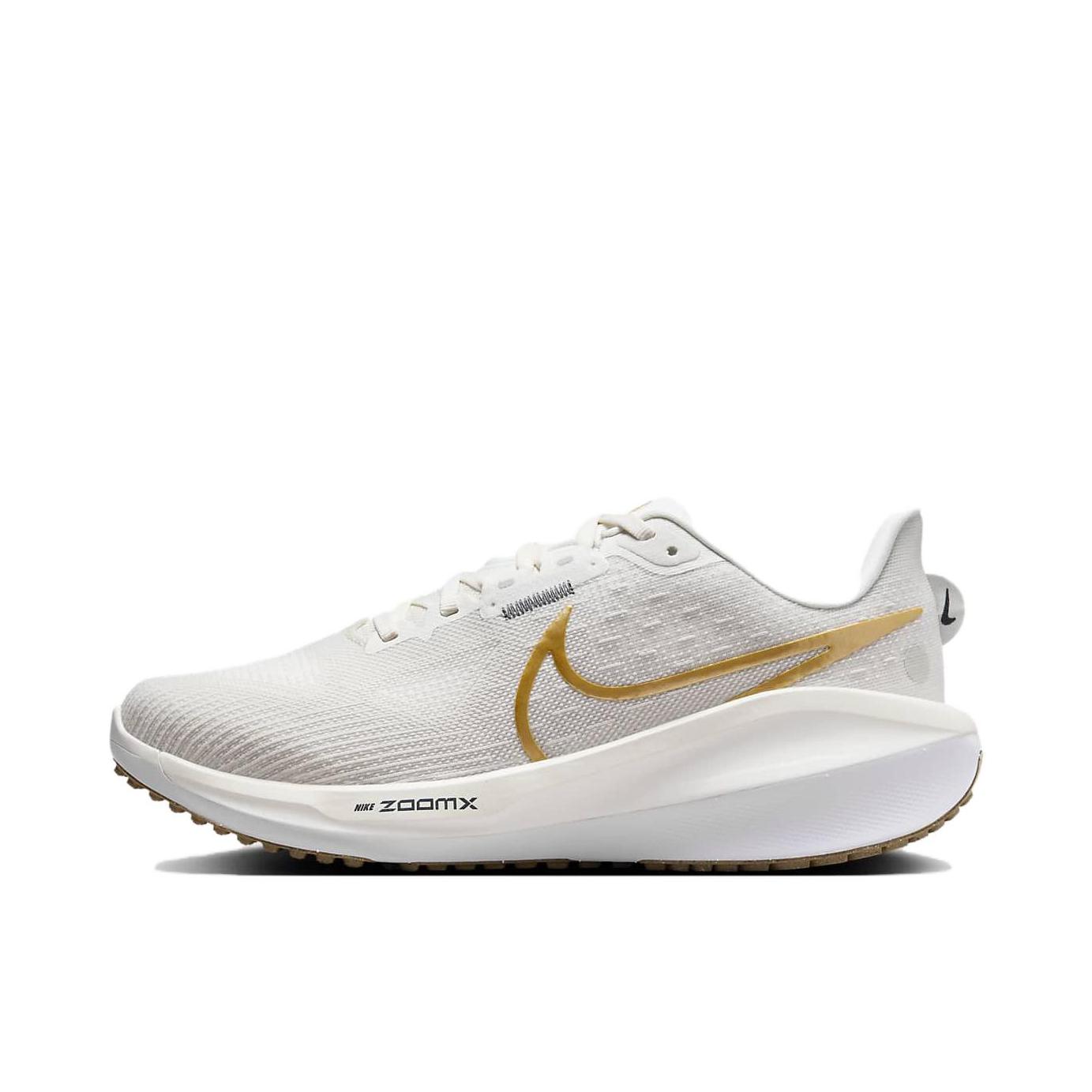 推荐商品：Nike Zoom Vomero 17 跑鞋 健身训练轻便缓震简约圆头回弹 白色/黄色