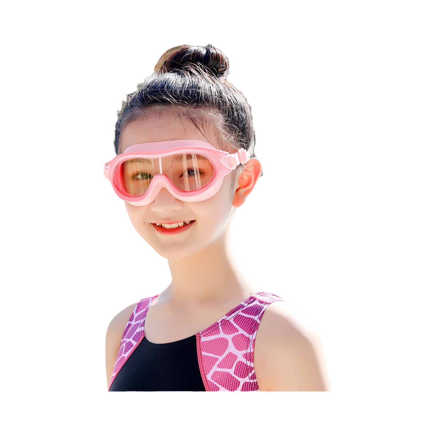 推荐商品：docare/朵彩 平光大框 防水 防雾 舒适护目 高清 潜水 泳镜 DWYB212061