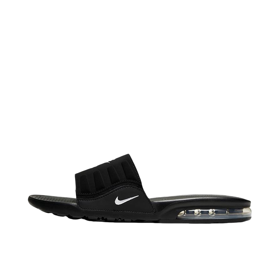 推荐商品：Nike Air Max Camden Slides 防滑耐磨 透气 舒适百搭 简约休闲 橡胶底 一字 拖鞋 黑色