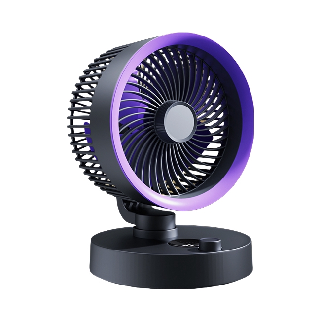 推荐商品：FIERMAYLE/飞尔迈 USB电风扇 智能数显 充插两用 智能摇头 F09