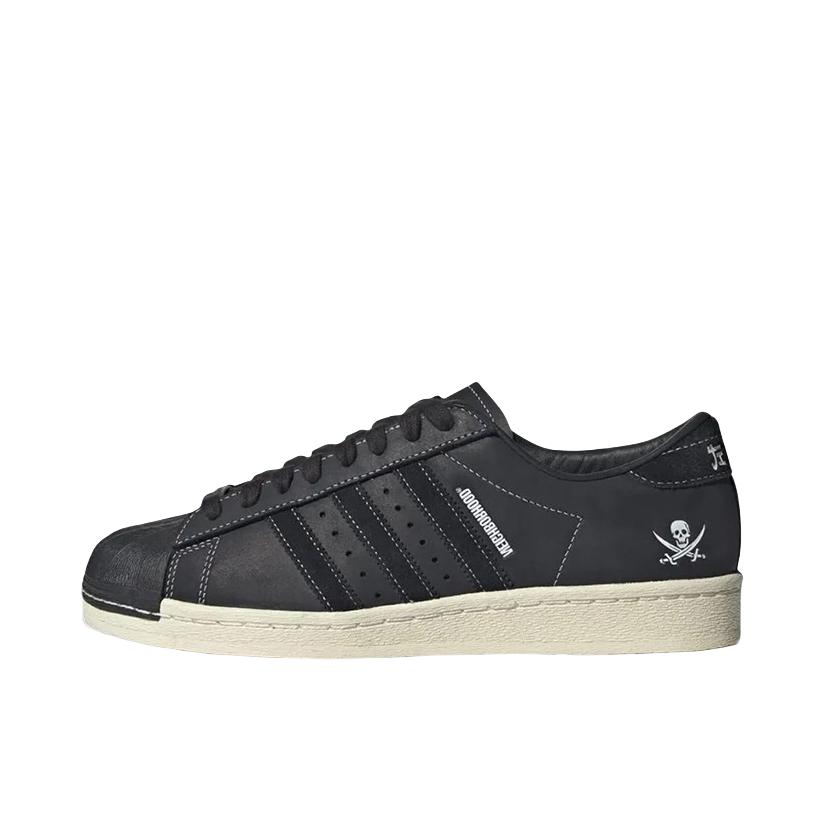 推荐商品：【宋雨琦同款】 adidas Originals Superstar 板鞋 轻便贝壳头薄底舒适百搭耐磨复古 NEIGHBORHOOD联名/骷髅头/黑色