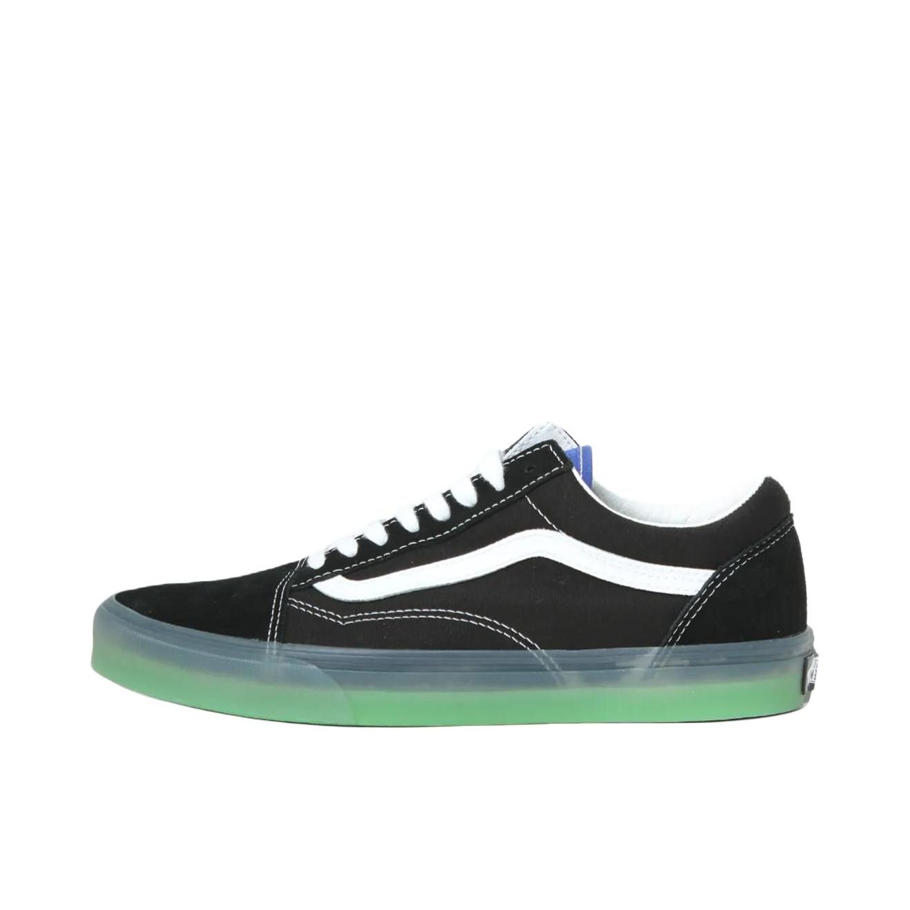 推荐商品：Vans/范斯 Old Skool 滑板鞋 板鞋 轻便防滑复古舒适经典 黑色/草绿色