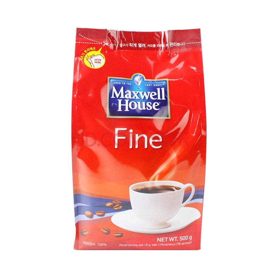 推荐商品：MAXWELL HOUSE/麦斯威尔 原味 500g 速溶黑咖啡 袋装