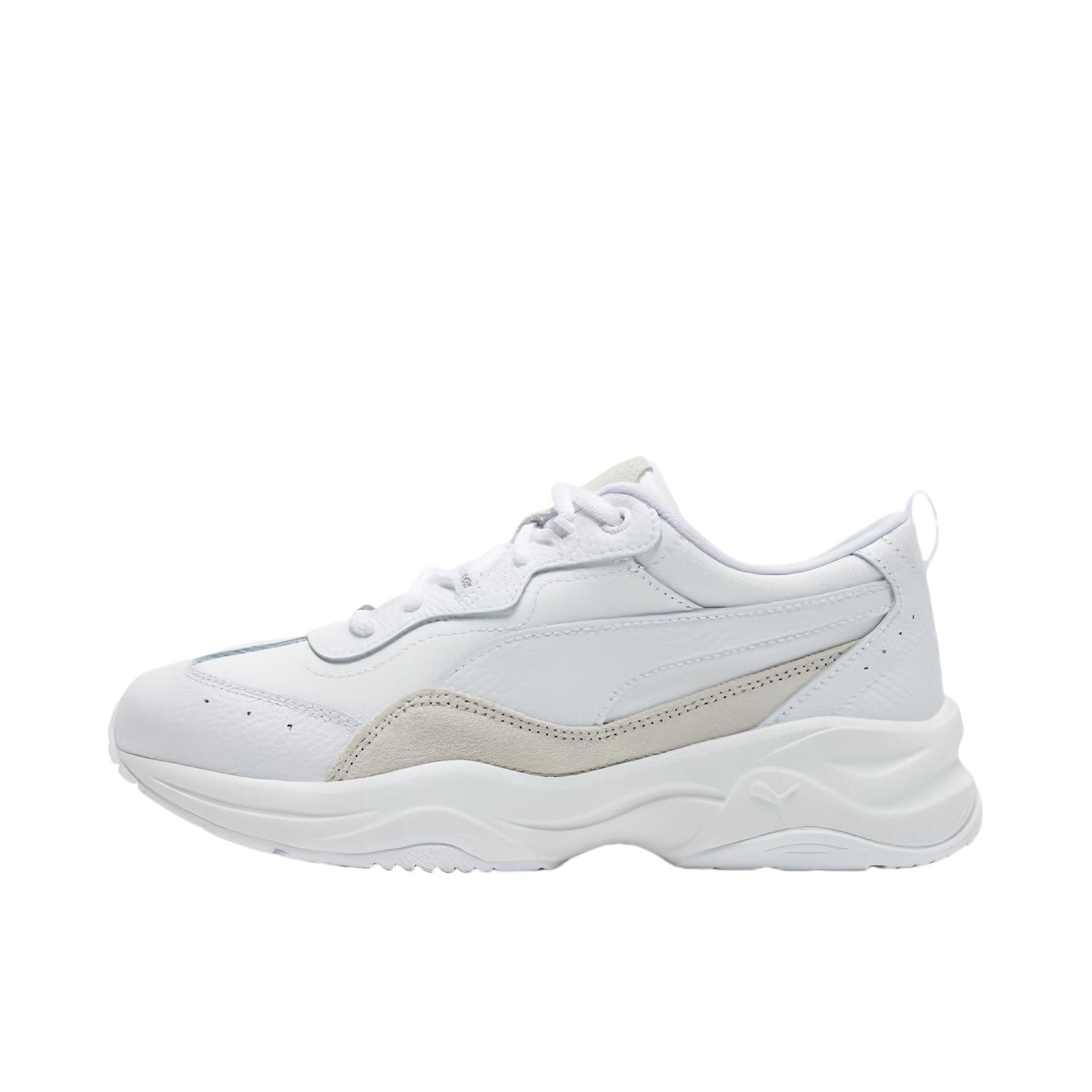 推荐商品：Puma/彪马 Cilia 运动休闲鞋 网面透气防滑耐磨舒适轻便复古增高 White/Gainsboro 白银