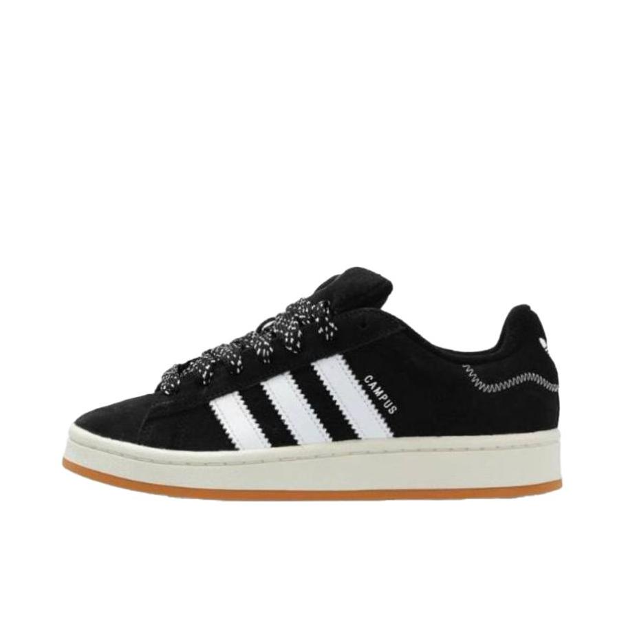 推荐商品：adidas Originals Campus 00s 板鞋 面包鞋 复古缓震透气轻便薄底贴合耐穿圆头包裹性平跟支撑 女款/黑色