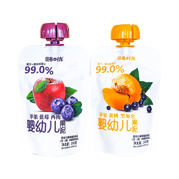 推荐商品：营养时光 婴幼儿水果泥儿童宝宝辅食蔬果泥黄桃苹果西梅维生素vc
