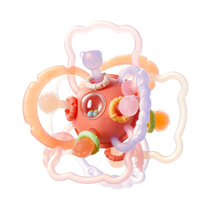 推荐商品：科巢/scoornest 曼哈顿手抓球硅胶可咬牙胶小宝宝抓握磨牙