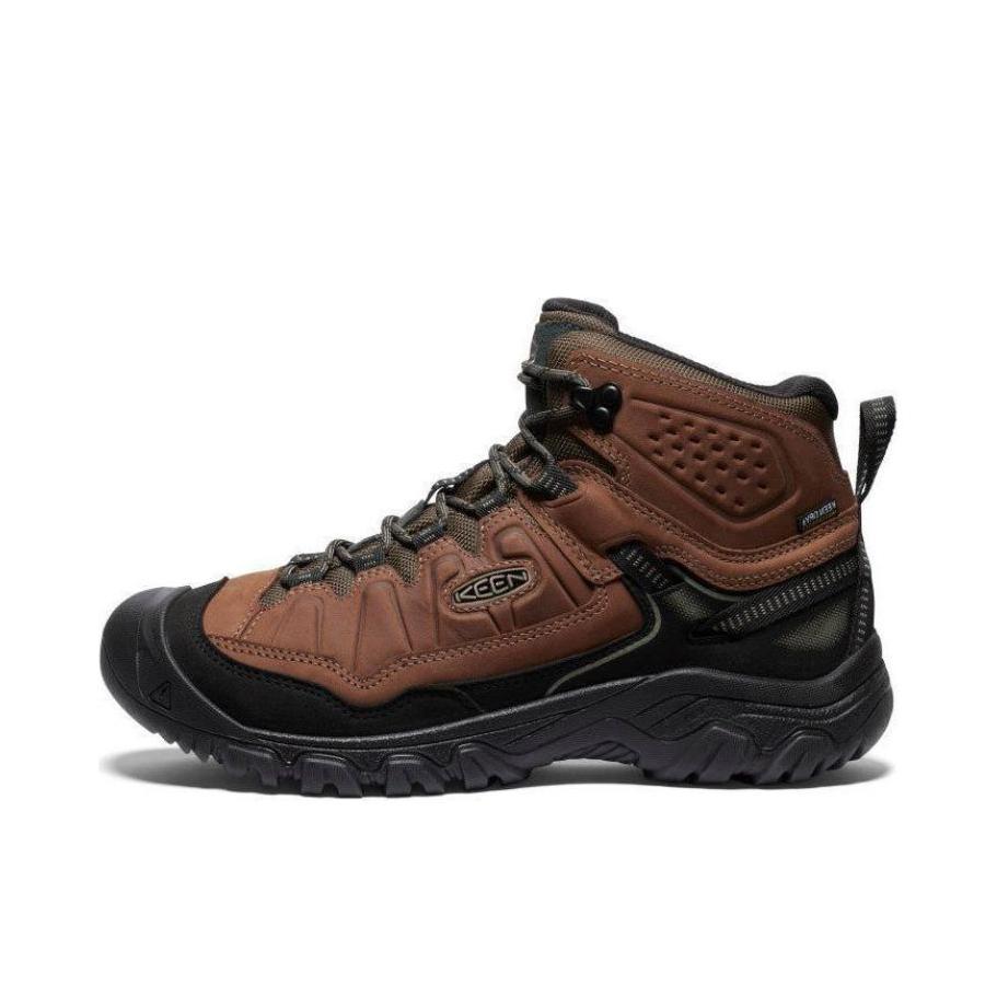 推荐商品：KEEN/科恩 Targhee 4 中帮 减震耐磨 舒适防水 户外鞋 徒步鞋 野牛棕/黑色