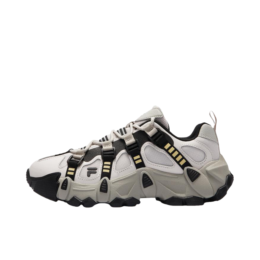 推荐商品：FILA/斐乐 EXOCET 机能 抗冲击 织物 防滑耐磨 舒适 包裹性支撑 合成革 百搭复古 运动休闲鞋 T12W431610F 女款/白色/沙灰色/黑色  