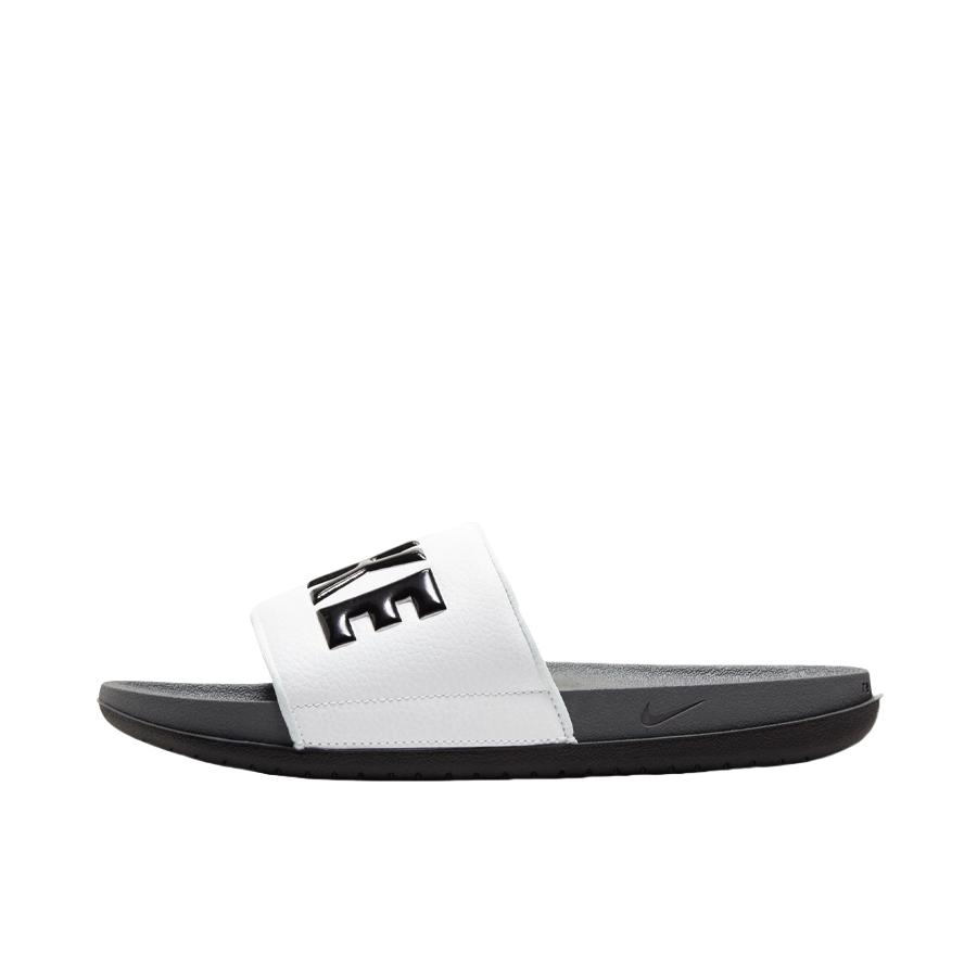 推荐商品：Nike Offcourt Slide 运动 防滑耐磨 透气 外穿 一字 橡胶底 拖鞋 黑色/奶白色
