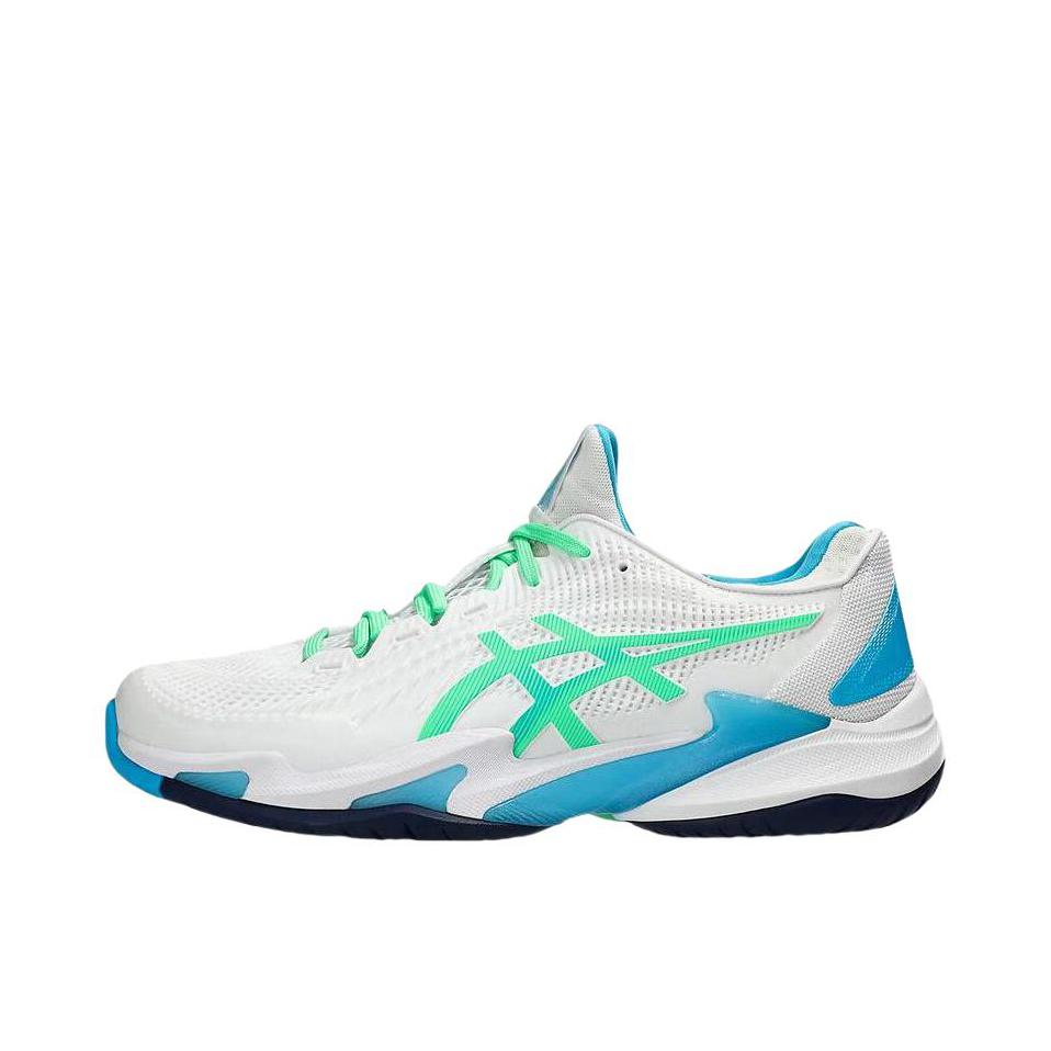 推荐商品：Asics/亚瑟士 Court FF 3 Novak 全能型 缓震 网面透气 耐用稳定 网球鞋 白色/绿色/蓝色