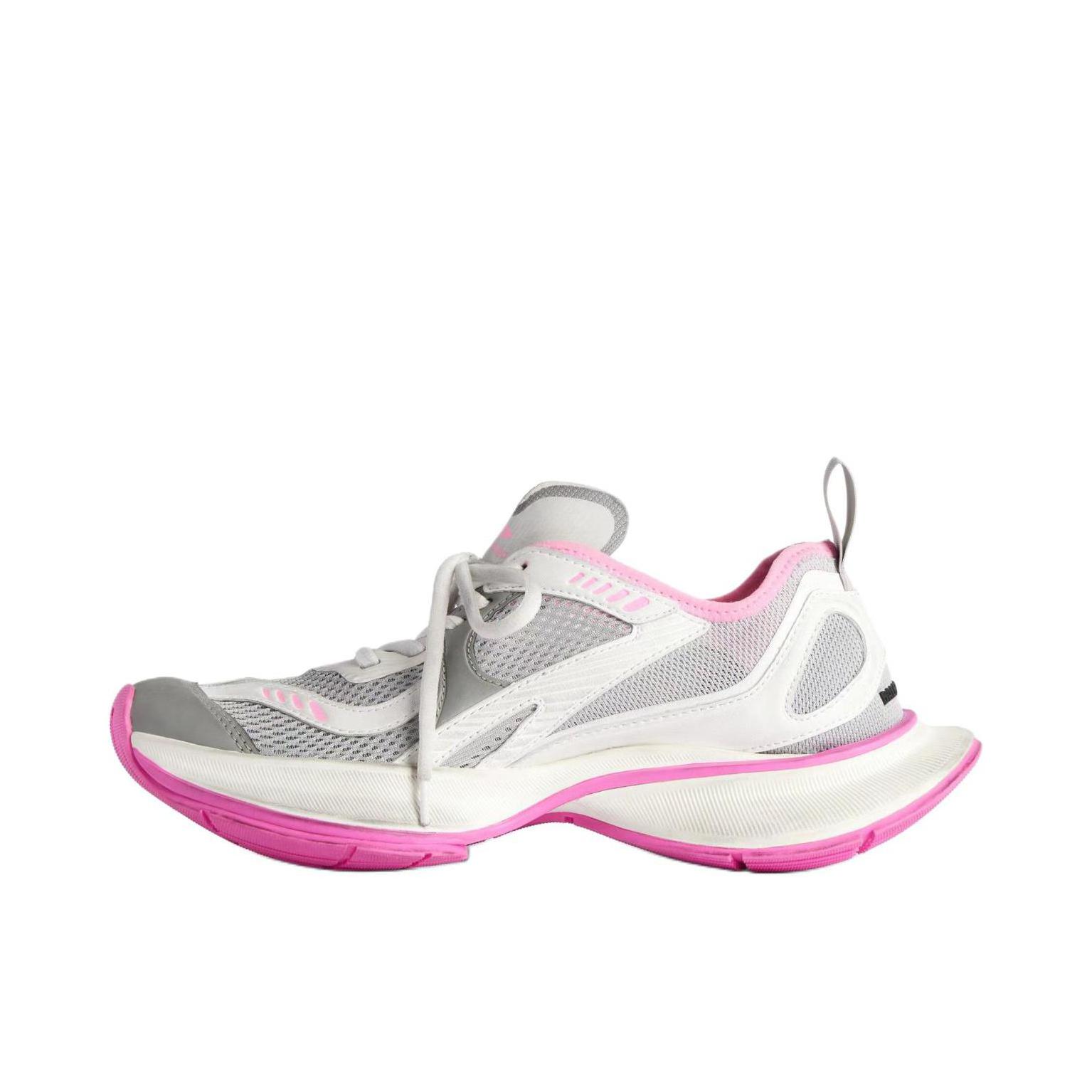 推荐商品：Balenciaga/巴黎世家 Circuit 运动休闲鞋 印花圆头减震网面透气低帮厚底 女款/粉色