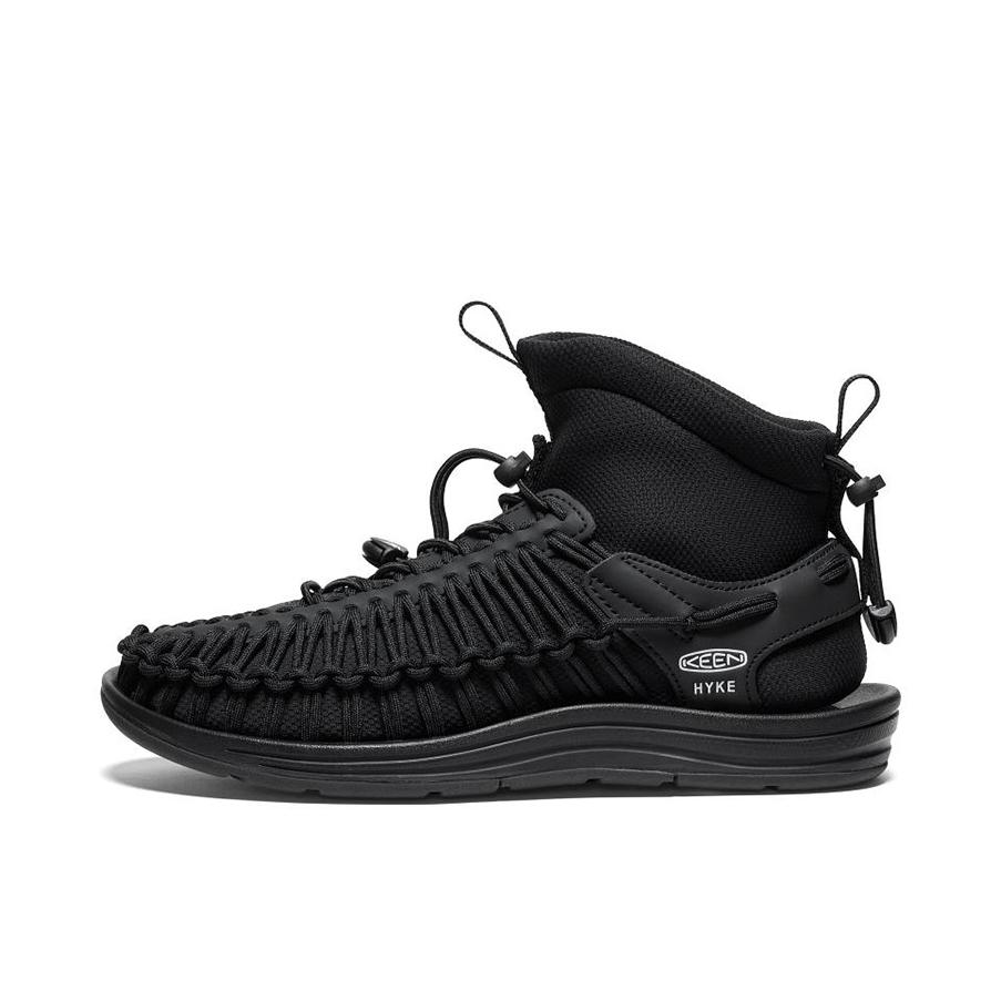 推荐商品：KEEN/科恩 Uneek HT Mid 减震 耐磨 高帮 户外休闲鞋 HYKE联名/全黑