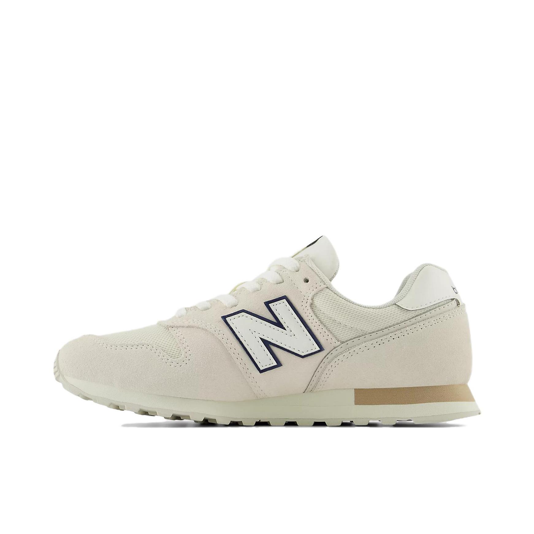 推荐商品：New Balance 373 V2 防滑 耐磨 减震 低帮 厚底 运动休闲鞋 女款/米白色