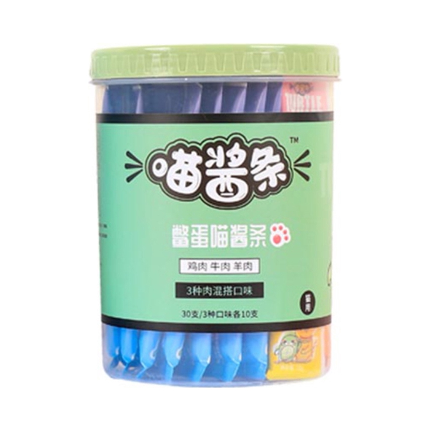 推荐商品：HAOCHONG/皓宠 鸡肉牛肉羊肉口味桶装猫条补充营养猫咪零食